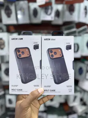 Green Lion Volt Case Power Bank Case for iPhone 17 Pro/Pro Max - Black