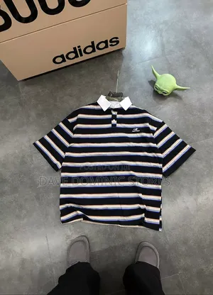 Stripe Collar Neck T-Shirts