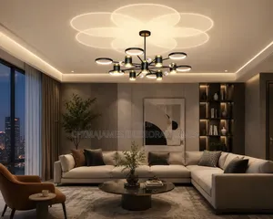2026 Modern Led Intelligent Living Room Chandeliers for Bedroom Hangla