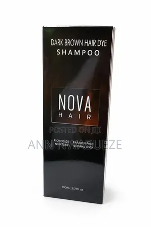 Nova Hair Dark Brown Hair Dye Shampoo