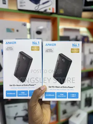 Anker 15w Power Bank 200000mah Portable Charger Battery With 2-Port