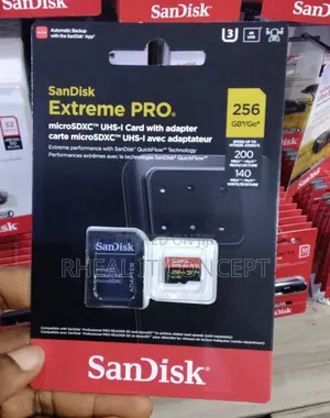 Sandisk Extreme Pro Memory Card 256gb