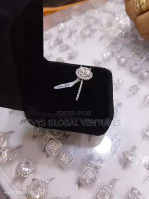 Zirconia Engagement Ring - Silver