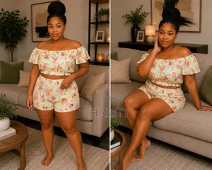 *Off Shoulder Lounge Wear* *Sizes;L-4xl*