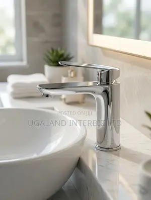 Modern Chrome Basin Faucet.