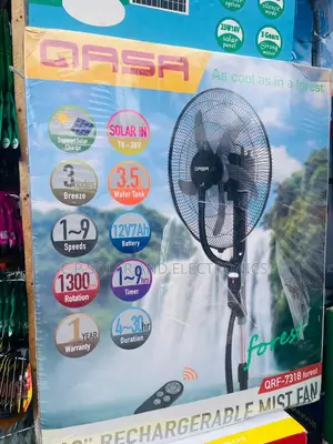 Qasa Rechargeable Mist Fan