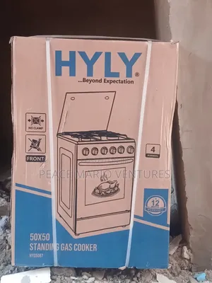 Hyly Original Standing 4burner Gas Cooker With Actively Working Oven.