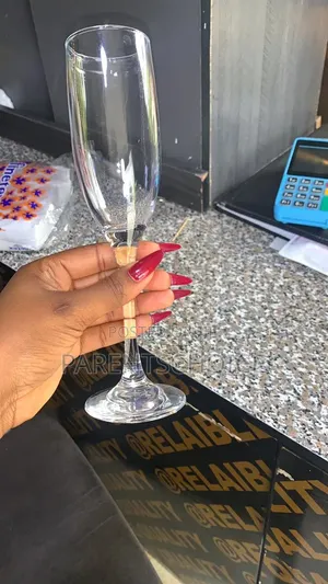 Glassware 6 PCS Slim Stemmed Champage Glass Cup
