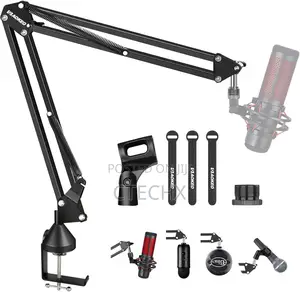 Microphone Boom Arm, Adjustable Scissor Arm Stand for Blue Yeti Hyperx