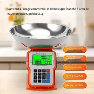 Electronic Billing Scale 30kg With Stainless Steel Disc