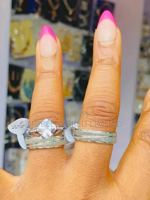 Silver Non Tarnish Steel Wedding Rings Ft 1