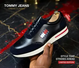 Tommy Jeans Black/Brown Lace Up Shoes Oso 7j