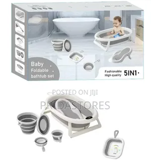 5-in-1 Baby Foldable Bathtub Set
