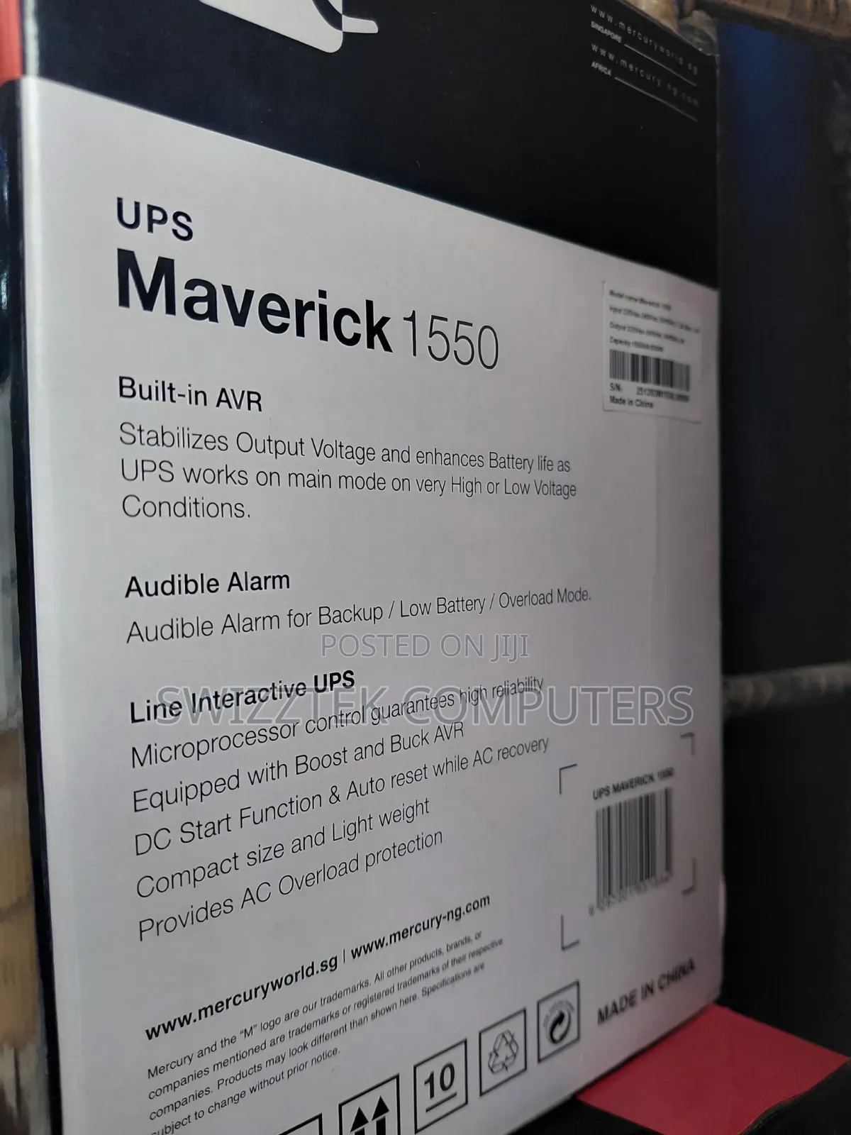 Mercury Ups 1550va Maverick