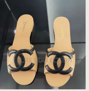 Chanel Beige Lambskin Mules Size :38-42 Color: As Displayed
