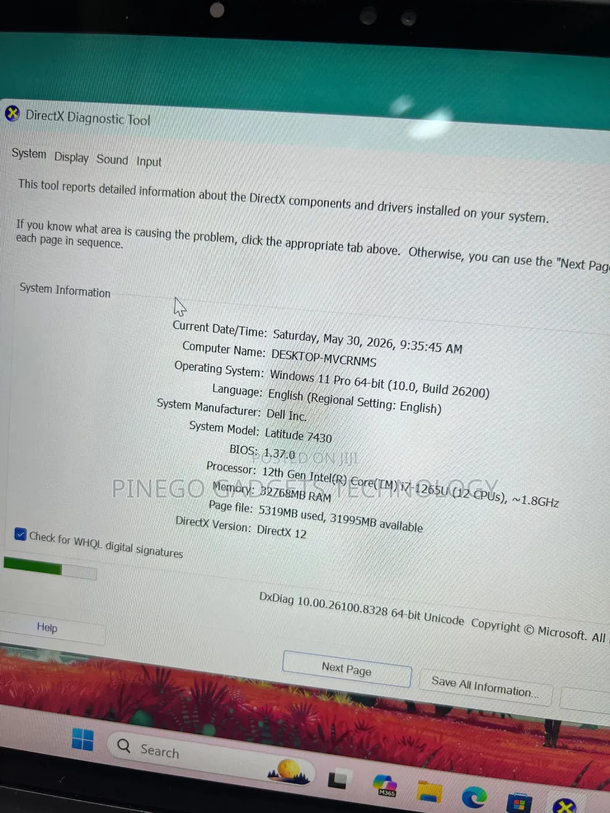 Laptop Dell Latitude 7430 32GB Intel Core i7 SSD 512GB