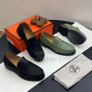 Hermes Quality Luxury Men Genuine Leather Shoe