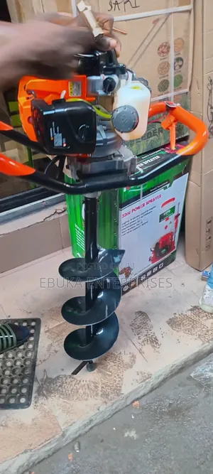 Gasoline-powered Earth Auger Also Called A Post Hole Digger