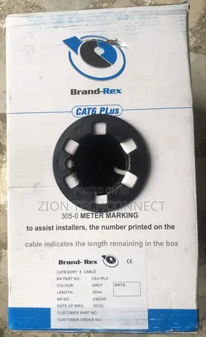 Brandrex Cat6 Utp Pure Copper Cable 305m