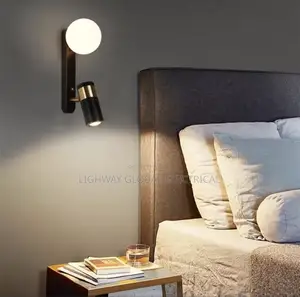 Modern Luxury Dual Rotateable Bedside Wall Sconce Light