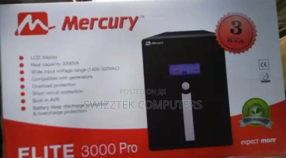 Mercury Elite 3000va Pro 3kva Ups