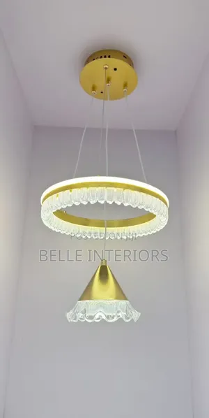 Modern Flowers Ring Crystal Ceiling