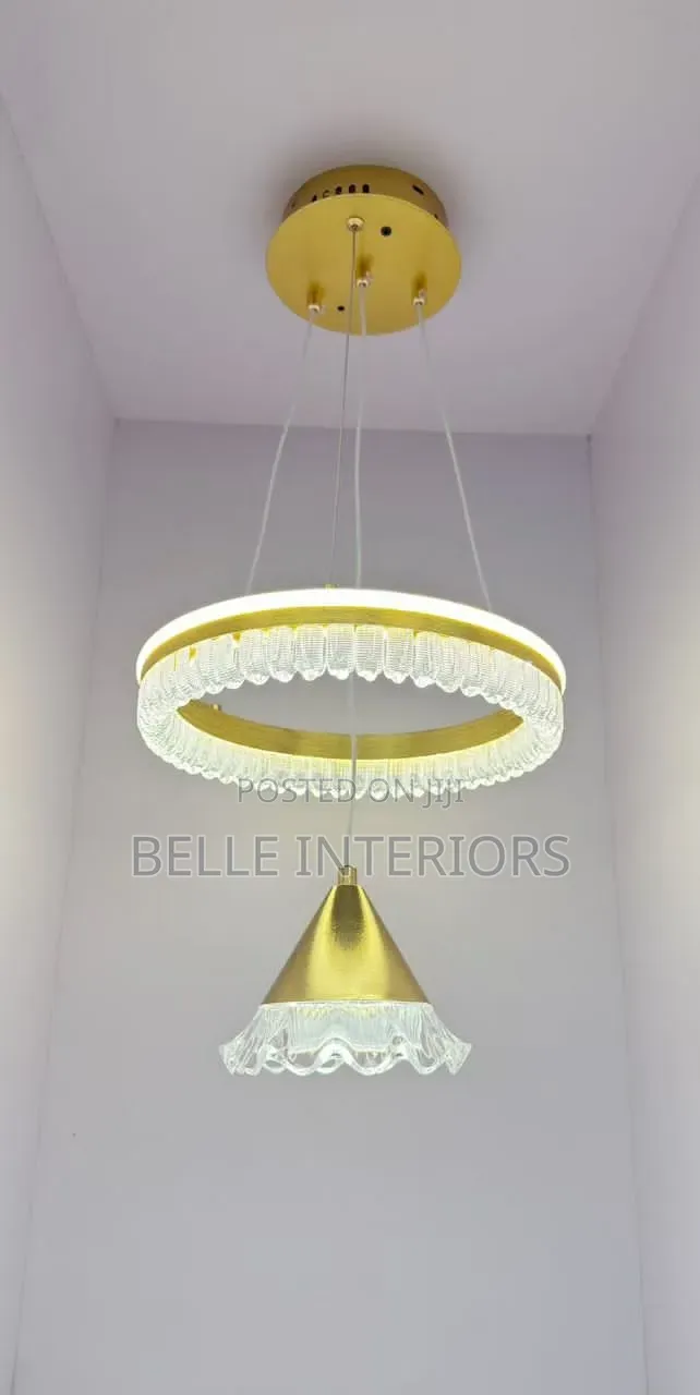 Modern Flowers Ring Crystal Ceiling