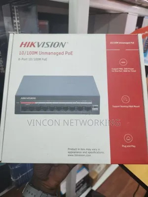 Hikvision 8-Port 10/100 Unmanaged Poe