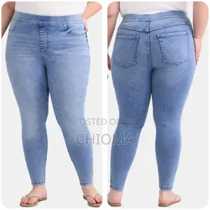 Ladies Plus Size Skinny Curvy Jeans With Tummy Control(4x Waist 53"61"