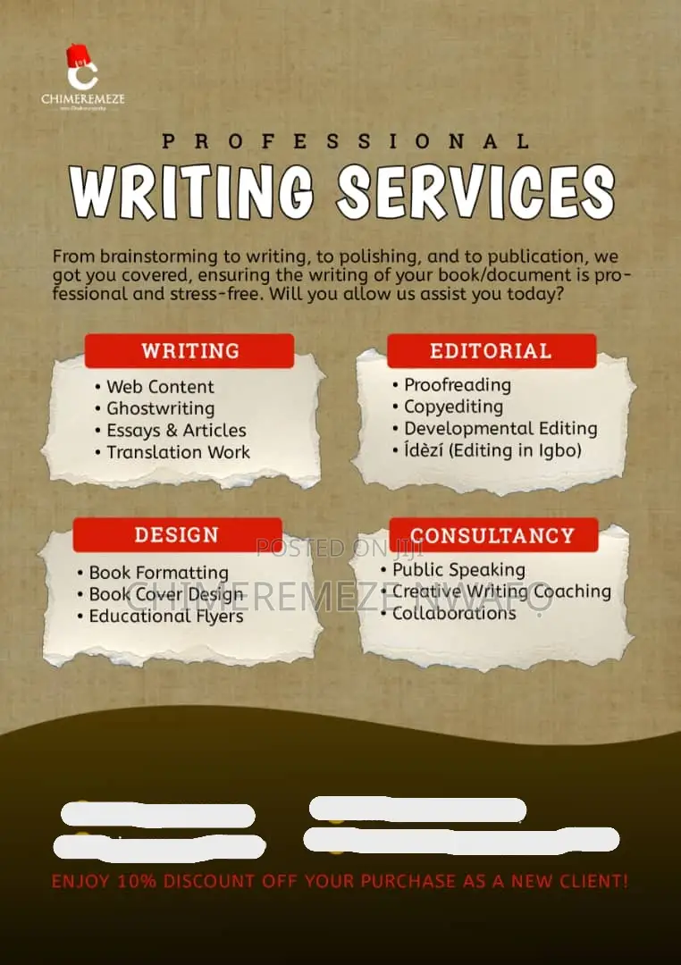 Writing And Editorial Services