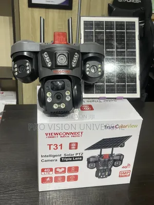 Solar Camera T31 4g 3lens 3view Security Camera 9mega Pixel