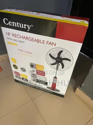 Century 18 Inches Rechargeable Standing Fan –Long Battery Life