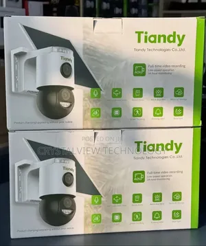 Tiandy 6mp Dual-Lens 4g Solar Powered Two-Way Audio Camera