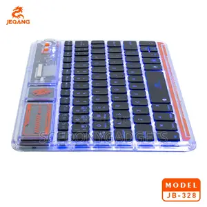 Jeqang Jb-328 Transparent Wireless Mini Keyboard With Charging