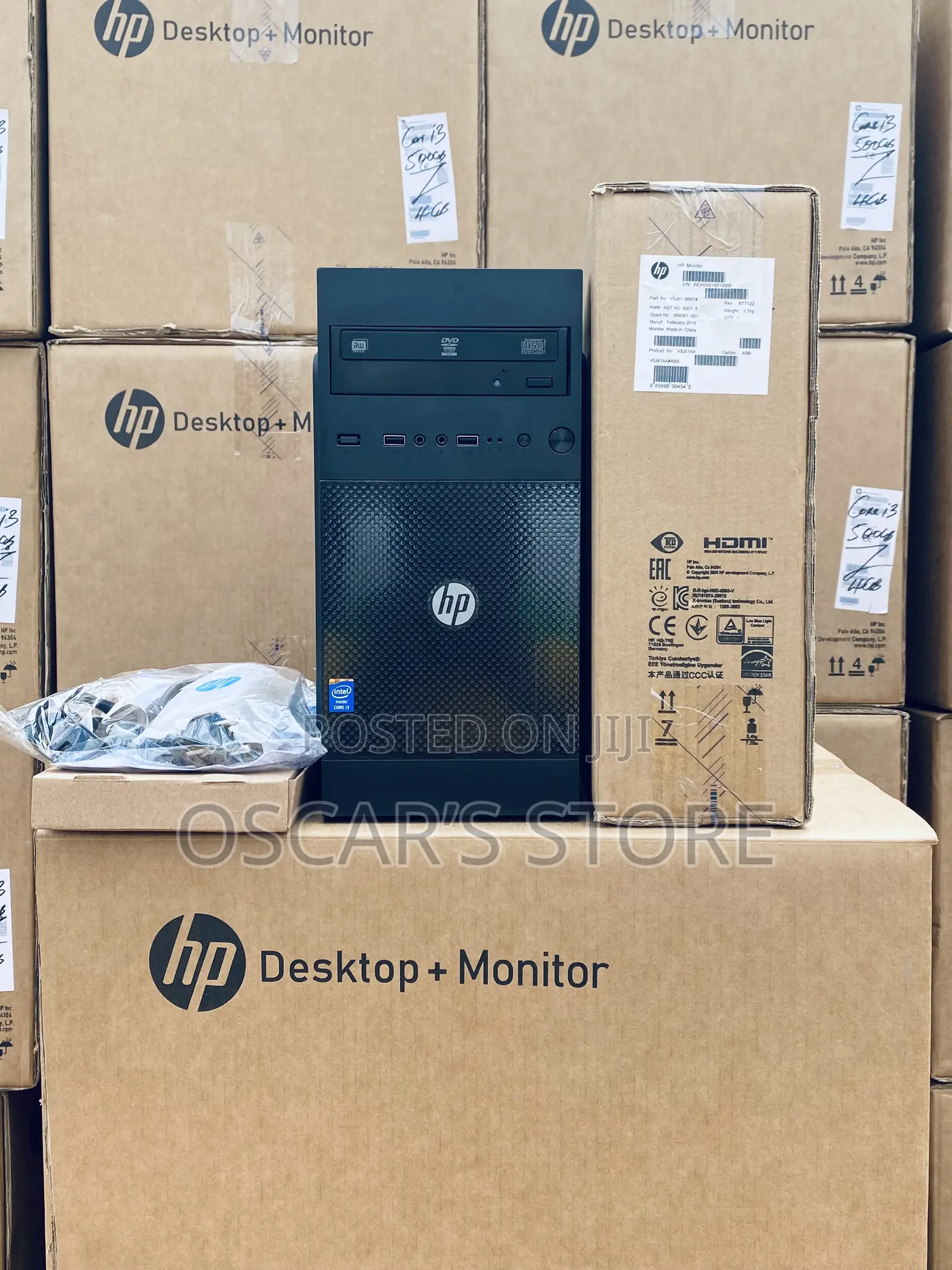 New Desktop Computer HP 8GB Intel Core i3 HDD 500GB