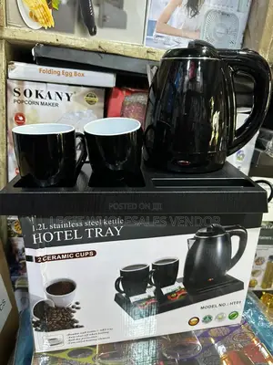 Hotel Electric Kettle and Tray