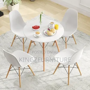 Modern Circle Restaurant Kitchen Table 4 Chairs