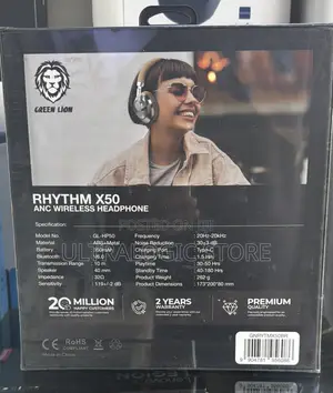 New Green Lion Rhythm X50 Anc Wireless Headphone
