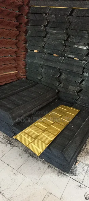 Gold Back Black Shingle Roofing Sheet
