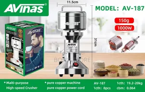 Avinas Av-187 Multi-Purpose High-Speed Dry/Powder Grinder - 1000w,150g