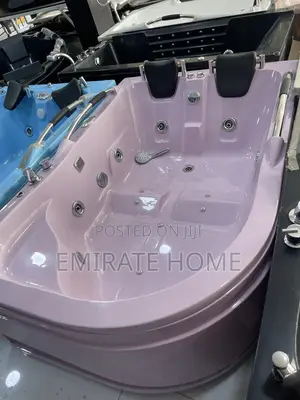 Double England Pink Color Jacuzzi With Jet and Massage