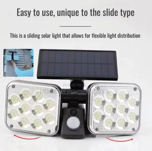 Rotatable Outdoor Solar Sensor Light