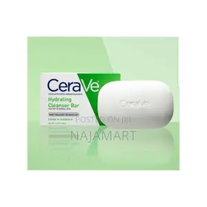 Cerave Hydrating Cleanser Bar Soap Face Body,128g