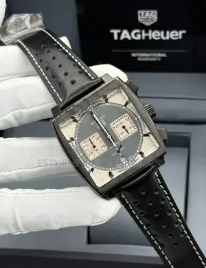 High Quality Luxury Tag Heuer Leather Wristwatch