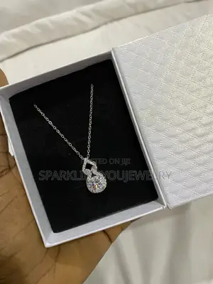 Moissainte Diamond Replica Necklace Made With Pure Sterling Silver