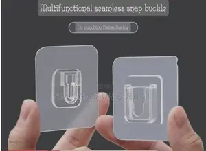 6pcs Double Sided Strong Self-Adhesive Snap Buckle