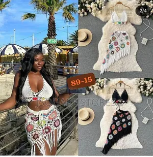 Luxury Knitted Beach Set. Available in Colours. Free Size