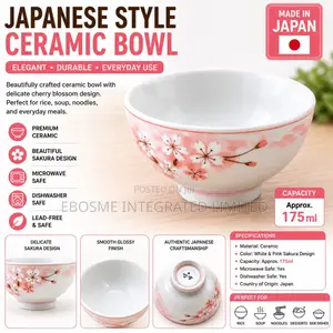 Japanese Ceramic Bowl 175ml 12 X 12 X 5cm