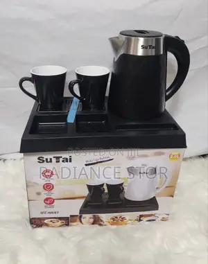 Hotel Eletric Kettle and Tray With 2 Cups