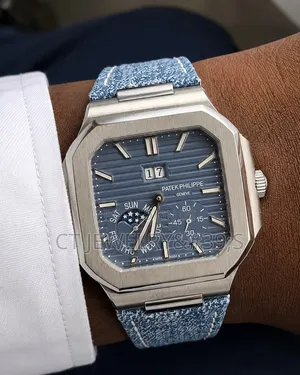 Original Luxury Patek Philippe Cubitus Watch Unique Denim-Style/Blue